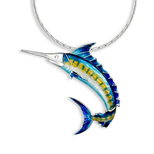 Blue Marlin Necklace