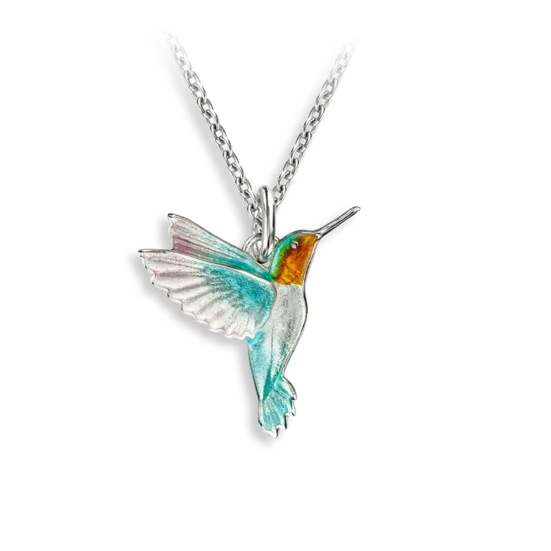 Turquoise Hummingbird Necklace