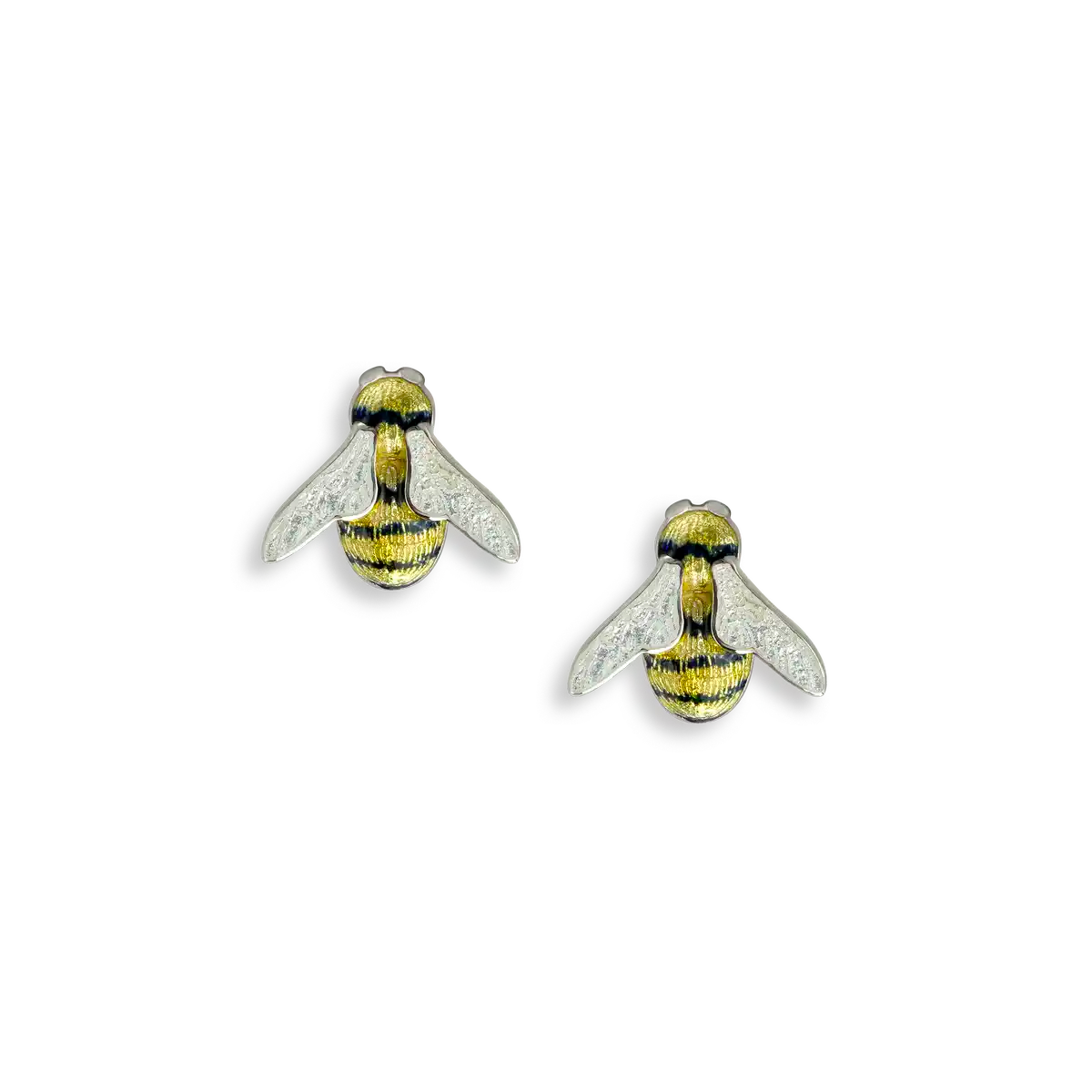 Yellow Honey Bee Post Earrings