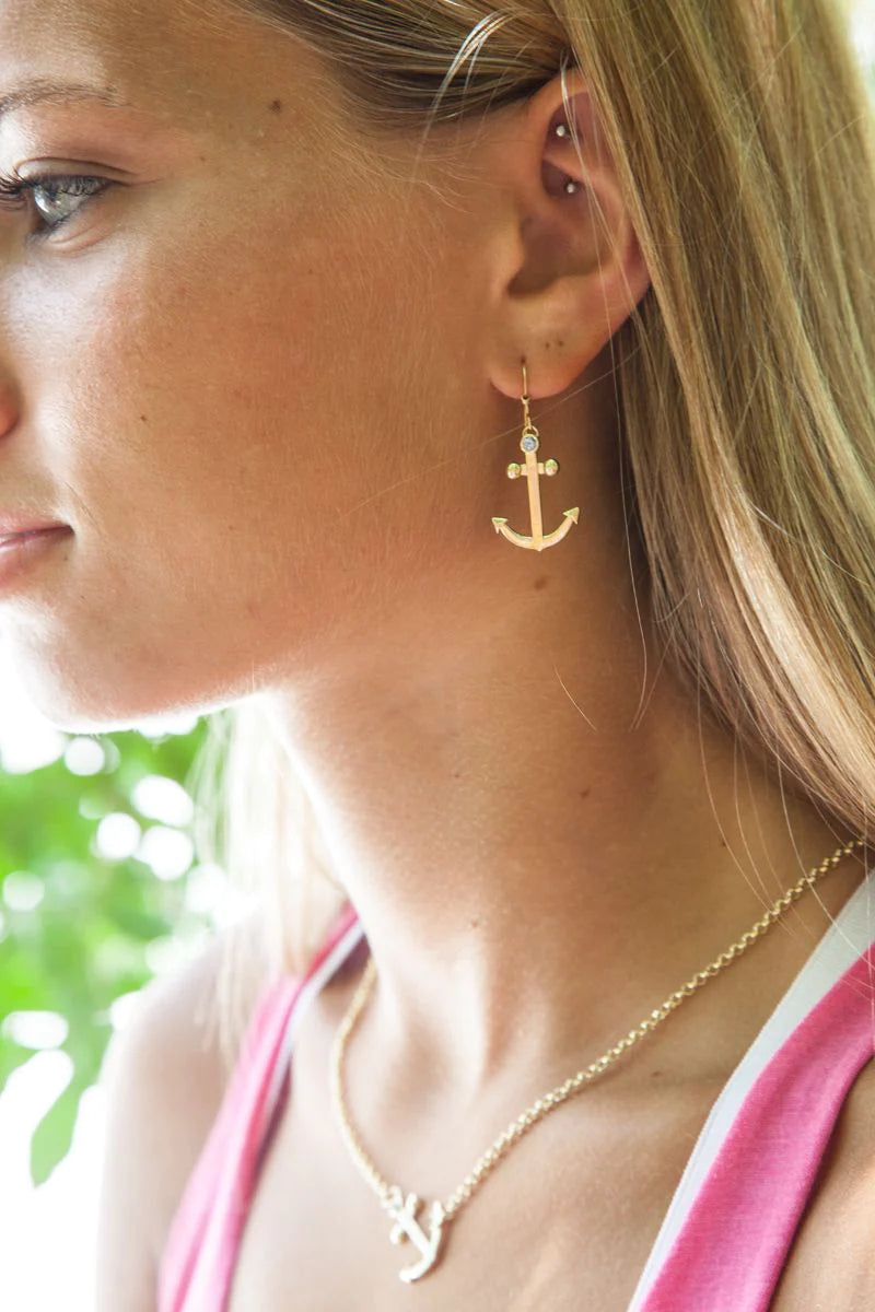 Anchor Dangle Earrings