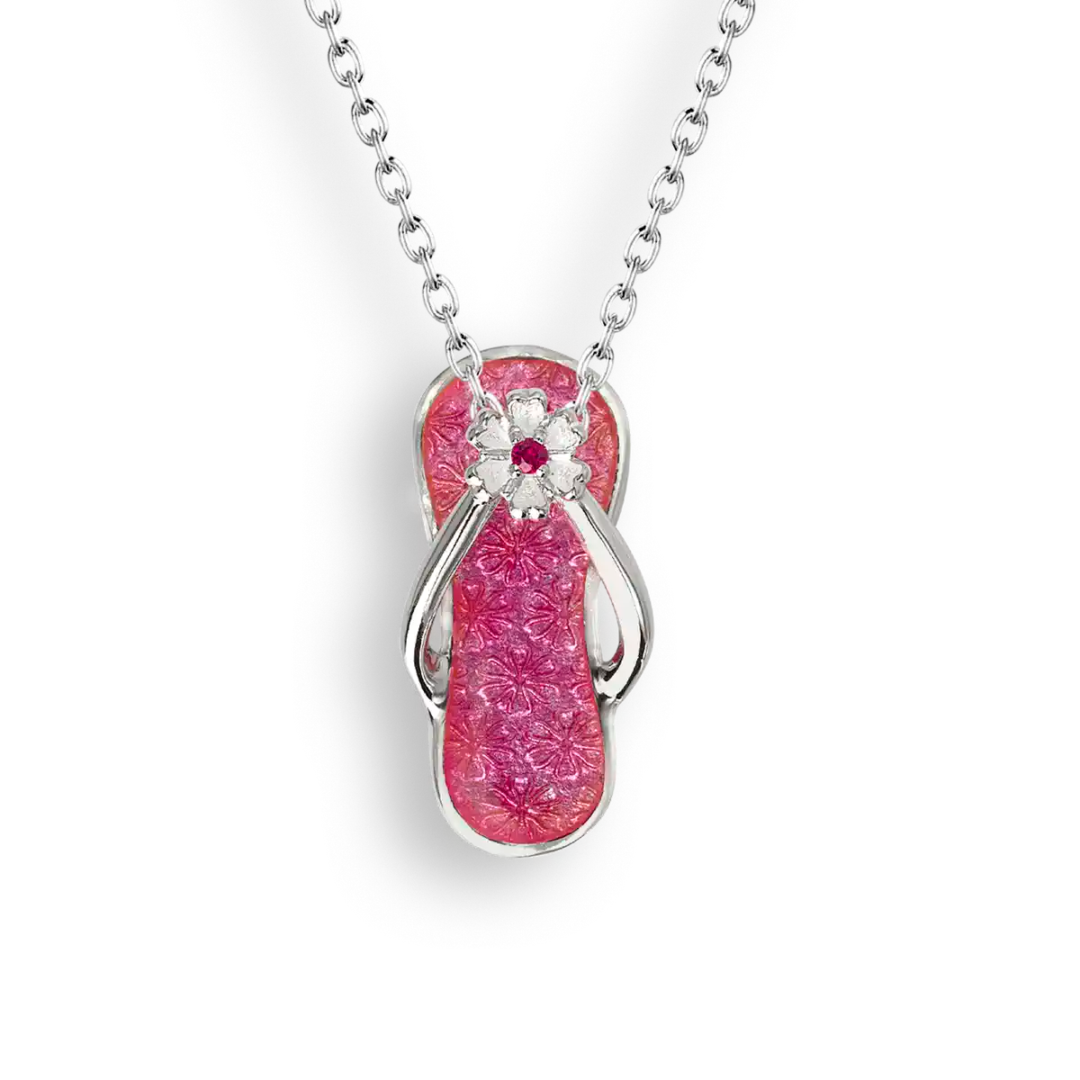 Pink Flip-Flop Necklace