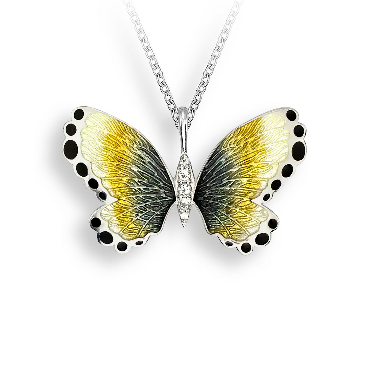 Yellow Butterfly Necklace