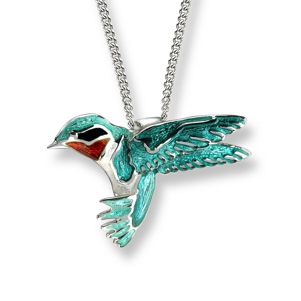 Green Hummingbird Necklace