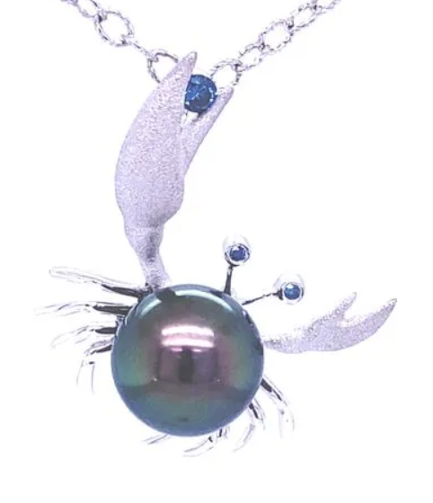 Tahitian Pearl Crab Pendant