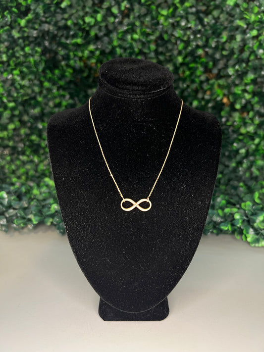 14KR Infinity Necklace
