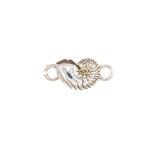 Kovel Sterling Nautilus Topper with 14K Gold Plated Detail