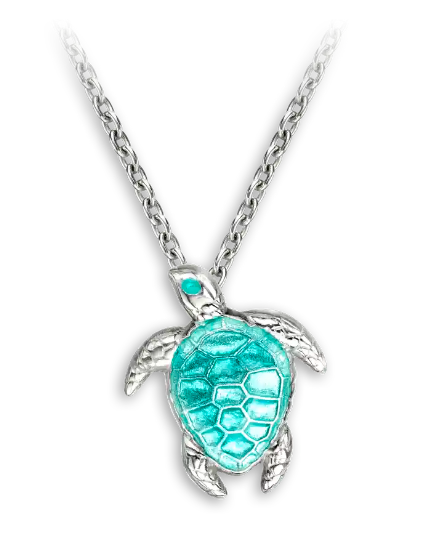 Small Green Turtle Necklace