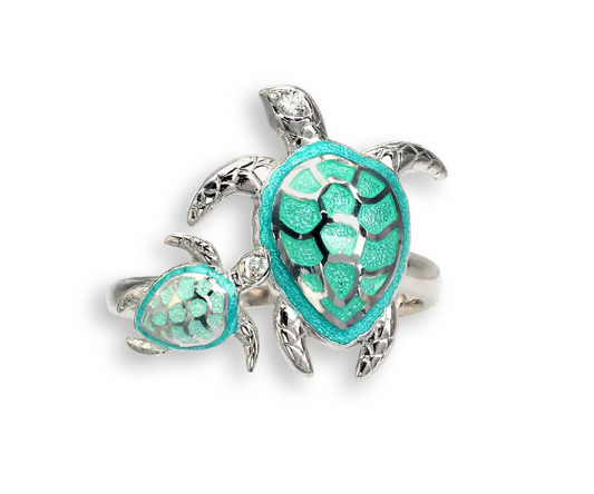 Green Turtle Ring