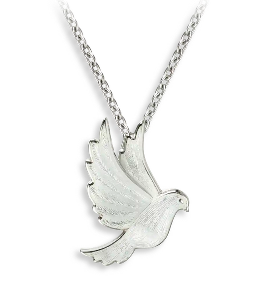 White Dove Necklace