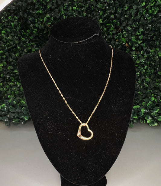 14K Rose Gold Heart Necklace