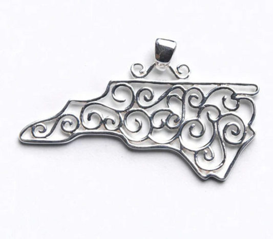 Southern Gates North Carolina Filigree Pendant