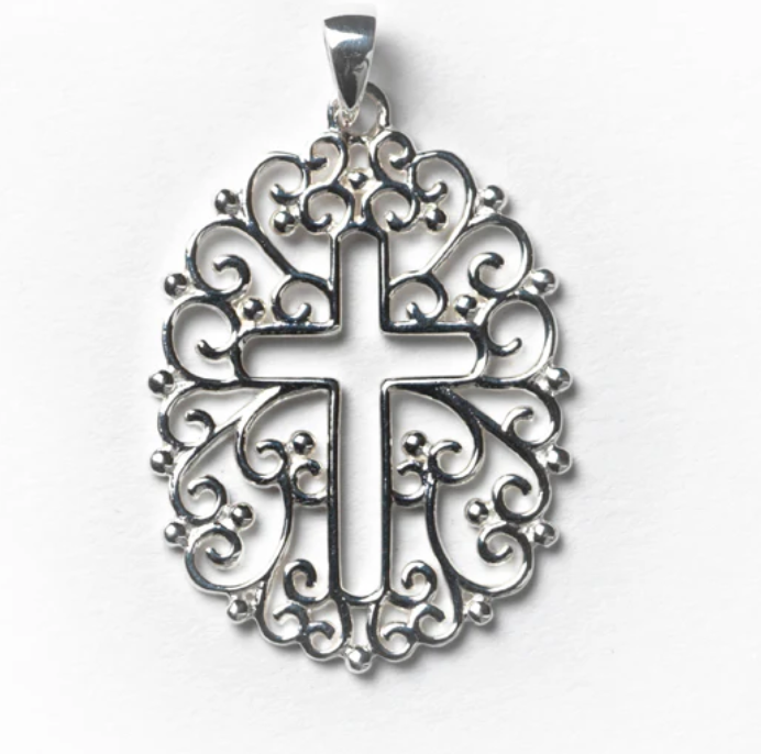 Southern Gates Open Filigree Cross Pendant