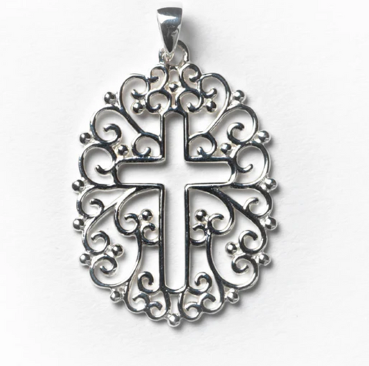 Southern Gates Open Filigree Cross Pendant