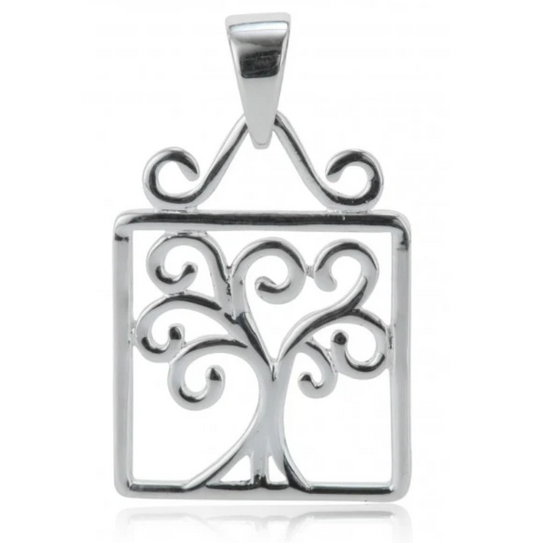 Southern Gates Oak Tree Square Pendant