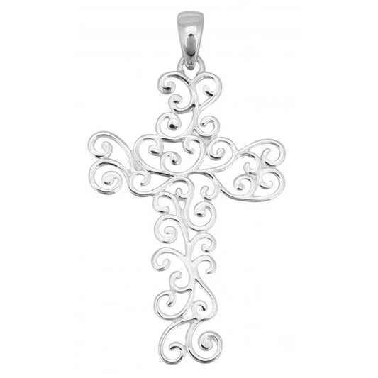 Southern Gates Swirl Cross Pendant