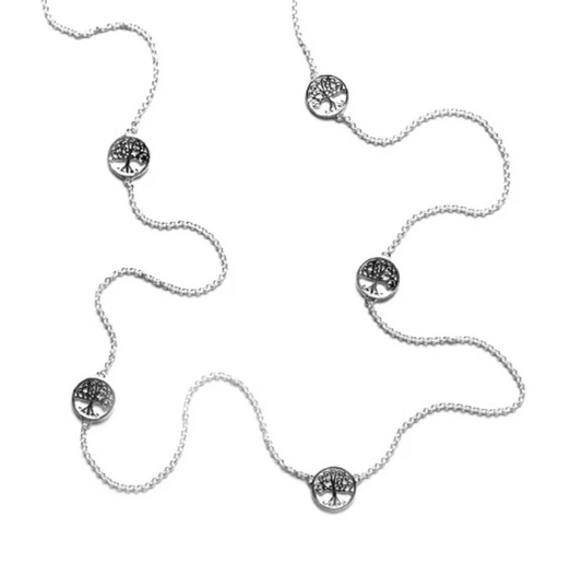 Southern Gates Oak Five Tree Station Necklace